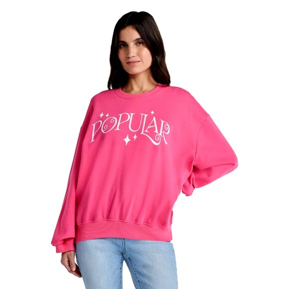 WICKED Womens POPULAR Sweatshirt Large Pink - Picture 3 of 10